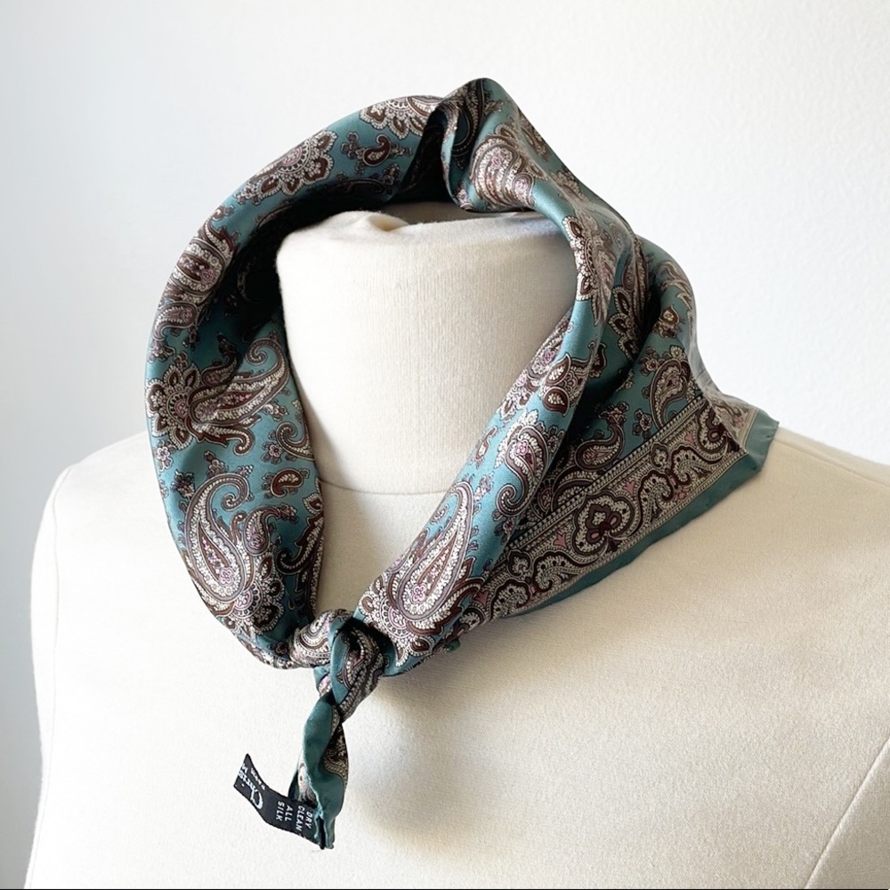 Christian Dior Silk Handkerchief Made In Italy - Picture 7 of 14